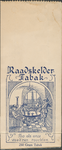 712107 Zakje voor het verpakken van tabak, van B.C. van Straelen, Tabaksfabriek “De Stad Amsterdam”, [Neude 1] te Utrecht.